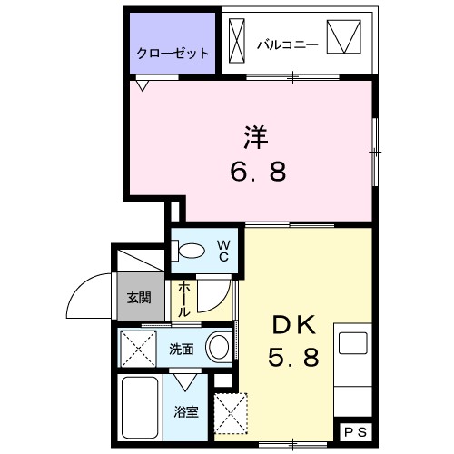 プラム　ハウス 102号室 間取り
