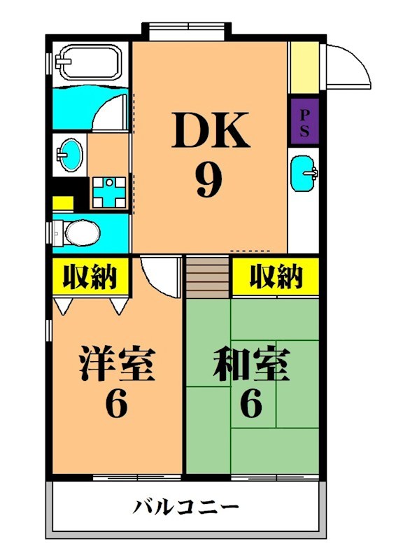 メゾンエスト   303号室 間取り