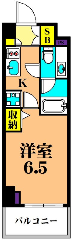 KDXレジデンス品川シーサイド 407号室 間取り