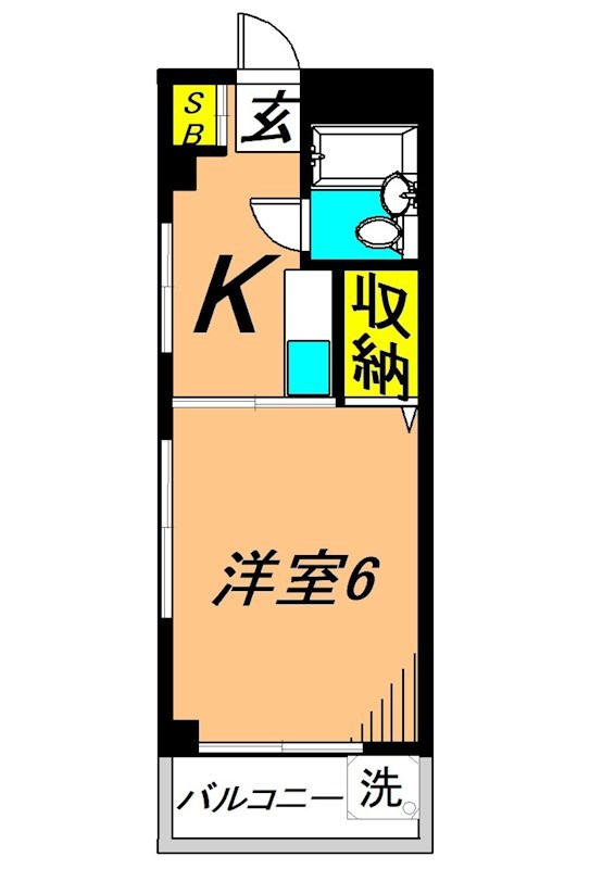 メゾンアーチ  205号室 間取り