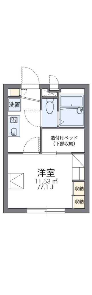 レオパレスサニーテラス北千束 202号室 間取り