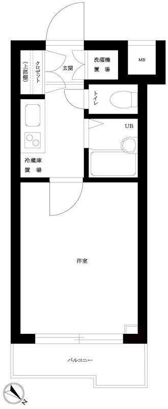 ルーブル恵比寿サウスガーデン 202号室 間取り