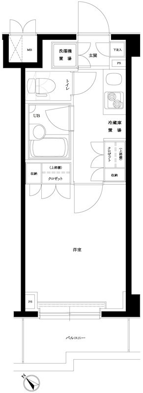 ルーブル目黒不動前 106号室 間取り