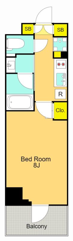 GLACIER大森 905号室 間取り