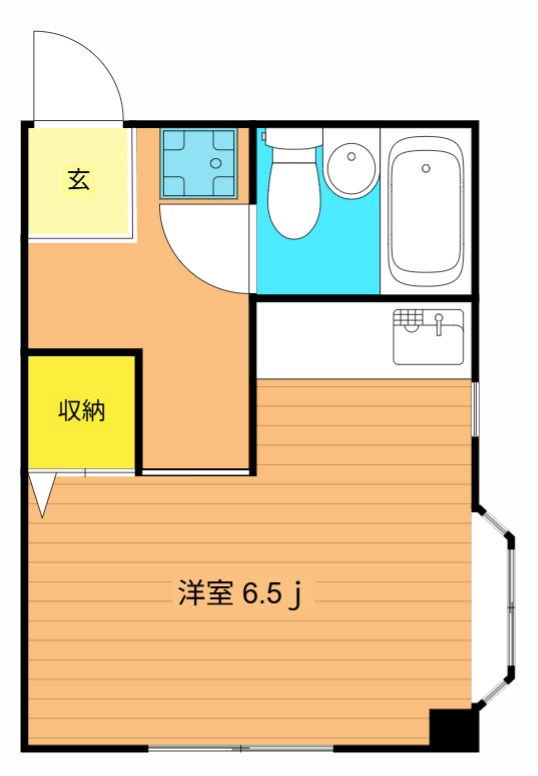 ローズ碑文谷 301号室 間取り