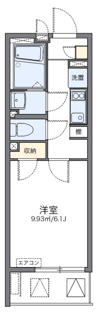 レオネクストＭＩＮＡＴＯ 203号室 間取り