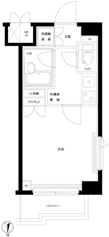 ルーブル南品川 401号室 間取り