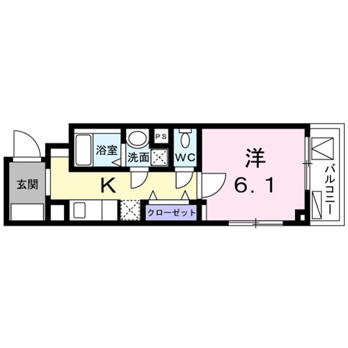 ヴィチーノ　アル　ポンテ品川 304号室 間取り