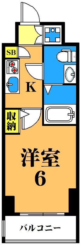 メインステージ南品川  1002号室 間取り