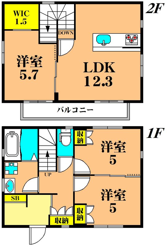 大井６丁目戸建貸家 間取り