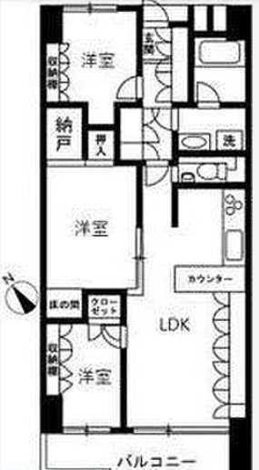 アイビハイツ南品川 910号室 間取り
