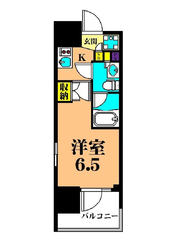 パークキューブ大井町レジデンス 914号室 間取り