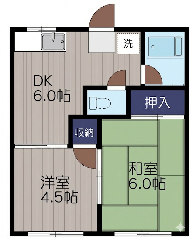 ケヤキハイツ 201号室 間取り