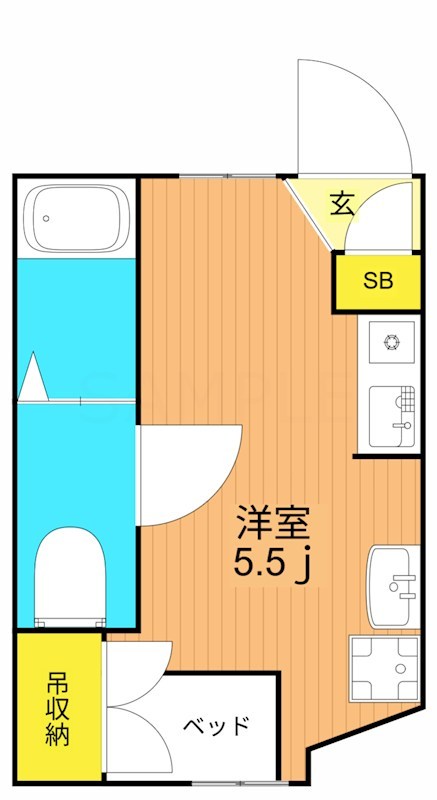 Oggi目黒本町 202号室 間取り