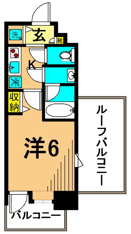 ガーラ・ヴィスタ大井仙台坂 304号室 間取り