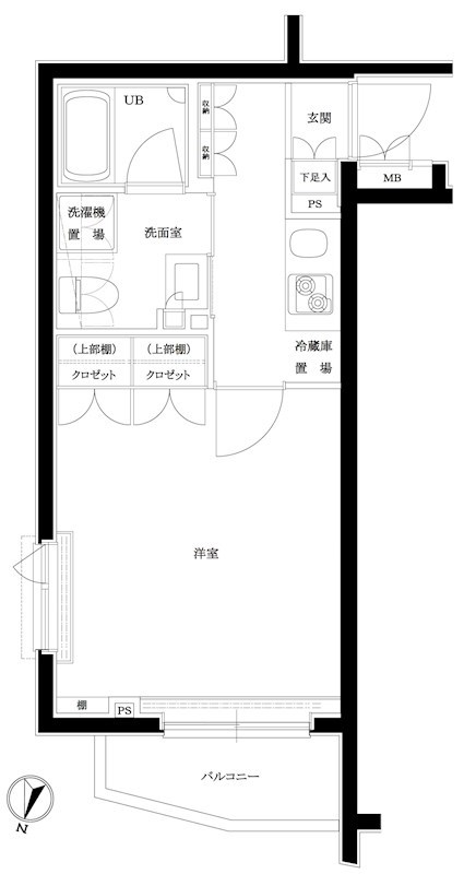 ルーブル品川西小山 310号室 間取り