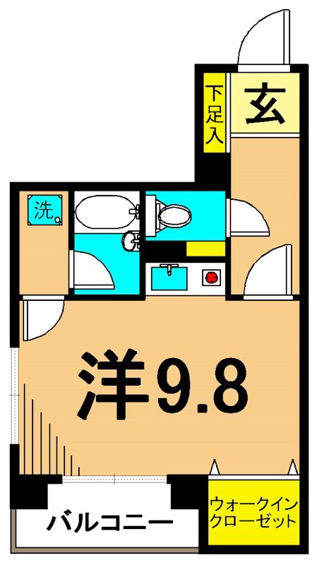 ウィンターベルゼームス坂 304号室 間取り