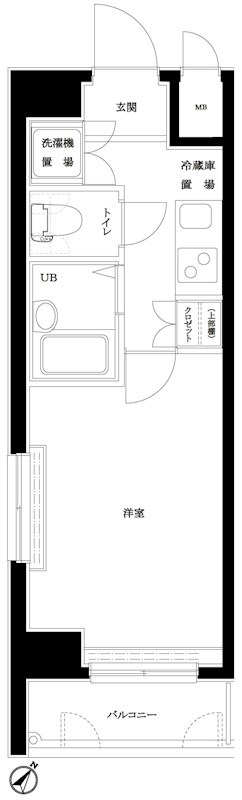 ルーブル西五反田弐番館 806号室 間取り
