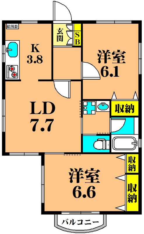 アーク２１ 202号室 間取り