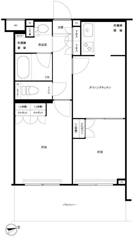 ルーブル大森西 515号室 間取り