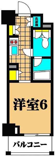 KDXレジデンス品川シーサイド 416号室 間取り