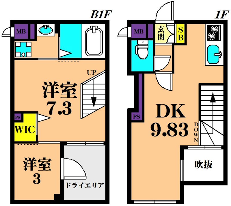 AGRATIO品川大井 106号室 間取り