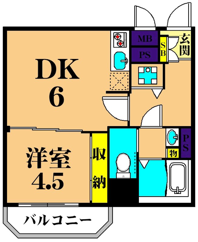 第一新世界ビル 409号室 間取り