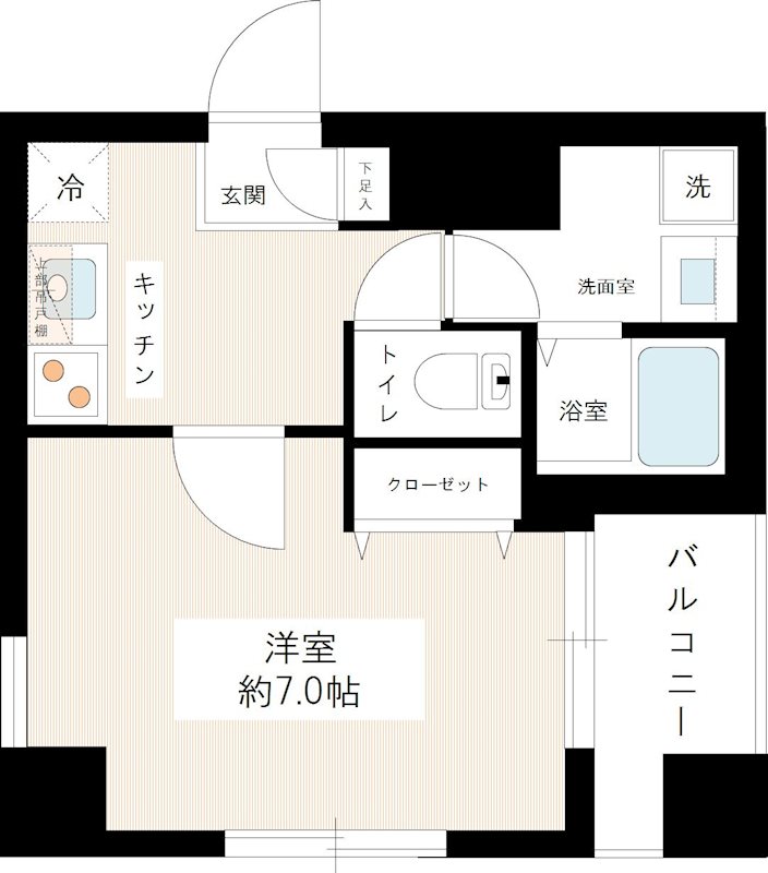 ＨＹ&rsquo;ｓ ｄｉｌｅｔｔｏ 0203号室 間取り
