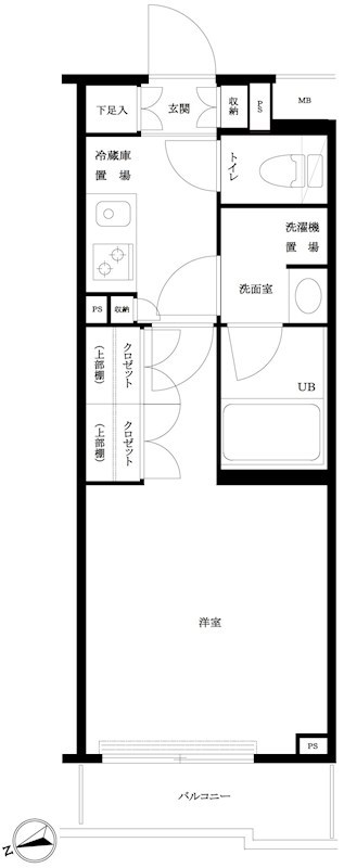 ルーブル大森西 310号室 間取り