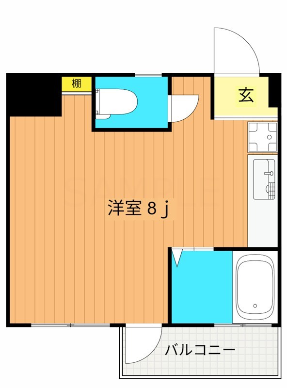 さくらマンション 205号室 間取り