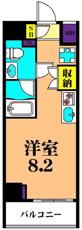 エルフォルテ品川フェリス 701号室 間取り