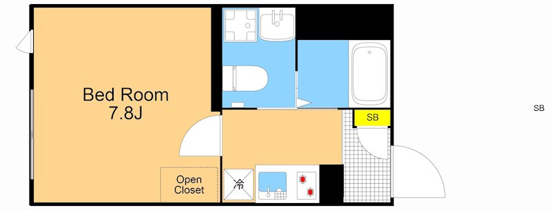 COCOCUBE大井町Ⅱ 102号室 間取り