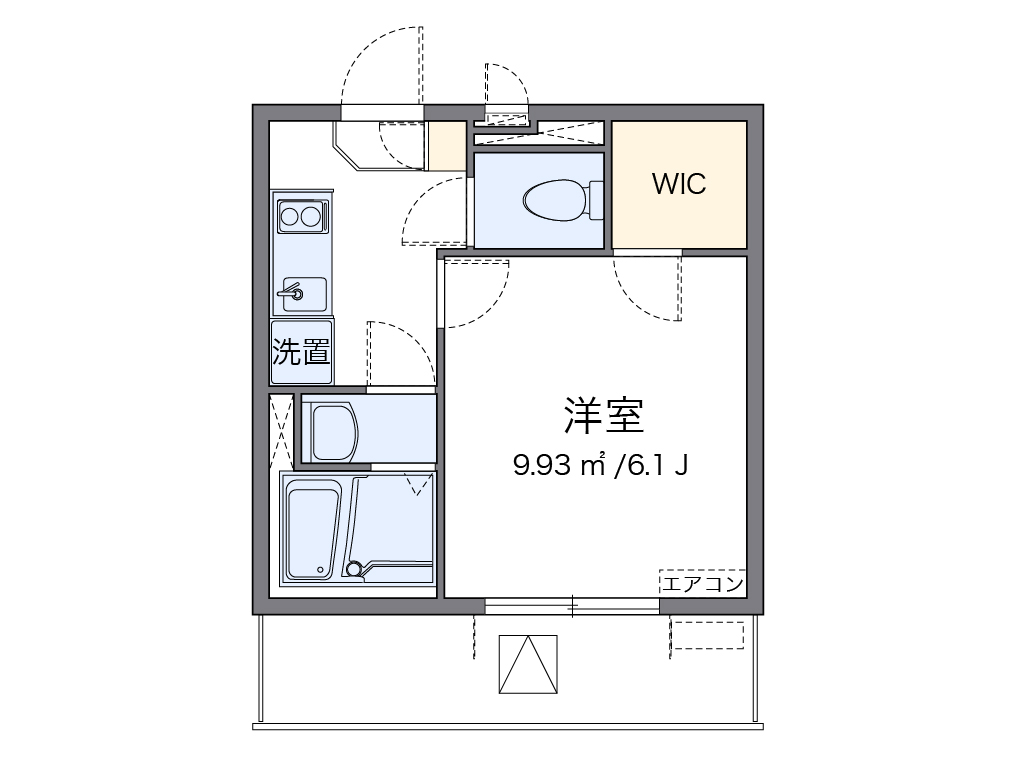 クレイノかがやき 402号室 間取り