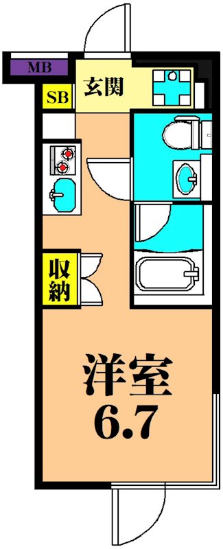 エスタート大井町フォレスト 303号室 間取り