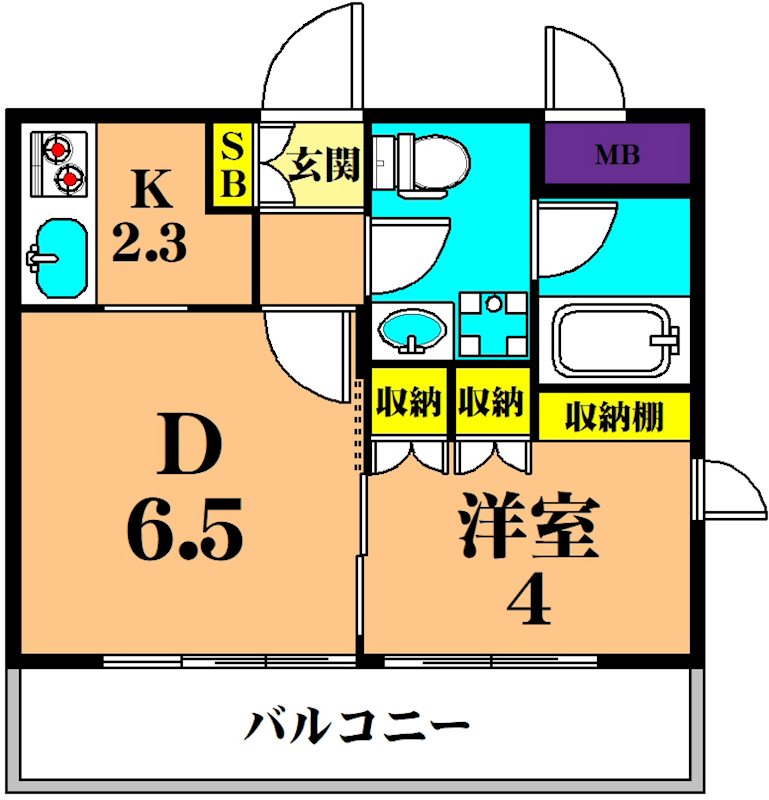 フレンシア南品川 306号室 間取り