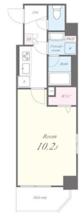 CASA GRANDE YK  102号室 間取り