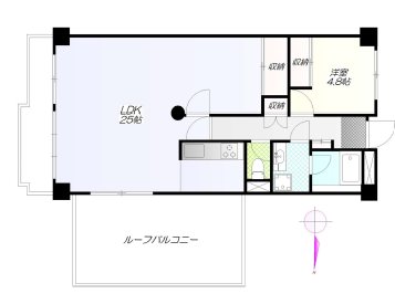 アイビハイツ南品川 1201号室 間取り