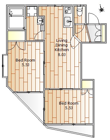 アーバン田園調布 205号室 間取り