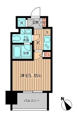 レジディア大森 904号室 間取り
