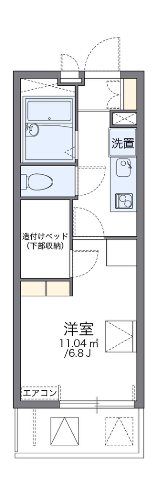 レオパレス田園調布Ｂ 203号室 間取り