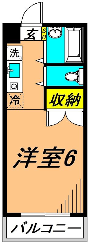 メディコＫ  102号室 間取り