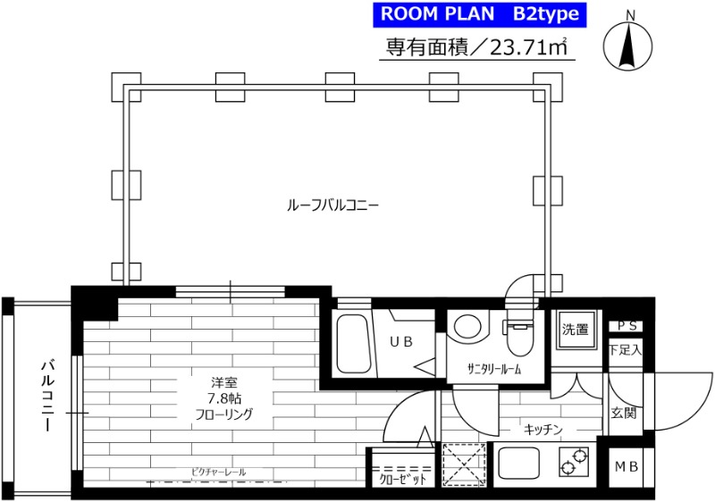 ステージファースト多摩川アジールコート 406号室 間取り