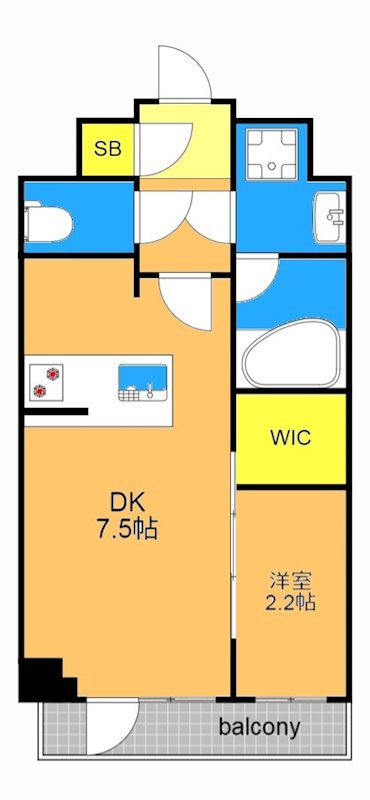 コンフォリア二葉 210号室 間取り