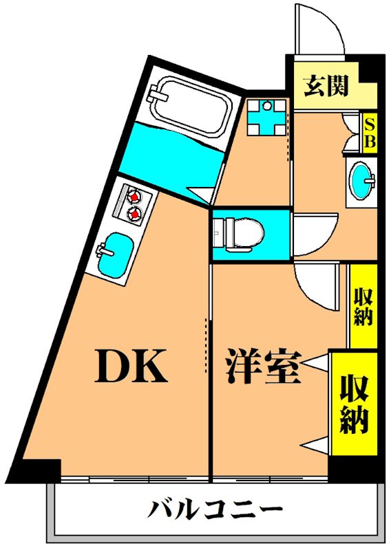 メゾンパーク大森 306号室 間取り