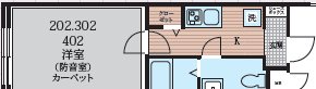 ラシクラス西大井 402号室 間取り