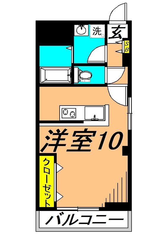 フリードハイム 302号室 間取り