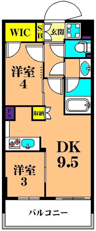 パークアクシス品川南大井パークフロント 209号室 間取り