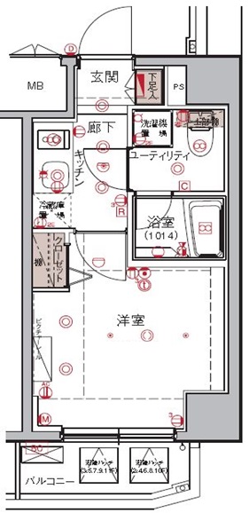 ハーモニーレジデンス大森WEST 803号室 間取り