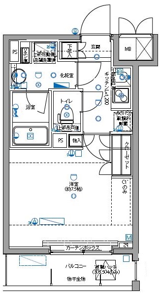 パティーナ大森 602号室 間取り