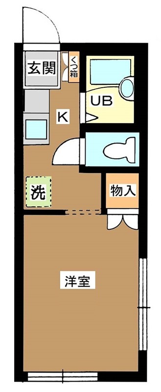 都立大テラス 101号室 間取り